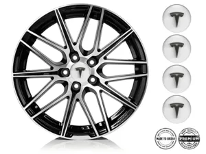 Tesla Pegatinas de Resina Bombadas Logos de Aros Racing